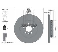 TEXTAR 92265725 Disque de frein pour BMW,BMW (BRILLIANCE)