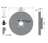 TEXTAR 92266225 Disque de frein pour ALPINA,BMW