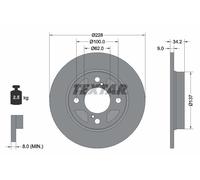 TEXTAR 92303603 Disque de frein pour SUZUKI
