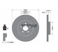 TEXTAR 92309703 Disque de frein pour POLESTAR,VOLVO,VOLVO ASIA