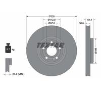 TEXTAR 92323305 Disque de frein
