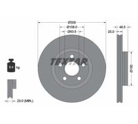 TEXTAR 92326003 Disque de frein pour FORD
