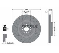 TEXTAR 92337005 Disque de frein pour MERCEDES-BENZ