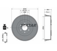 TEXTAR 94046500 Tambour de frein pour NISSAN,NISSAN (ZHENGZHOU),RENAULT