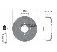 TEXTAR 94049500 Tambour de frein