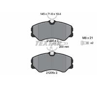 TEXTAR 2120501 Plaquettes de frein