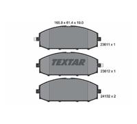 TEXTAR Kit De Plaquettes Avant Pour Nissan Patrol GR V Wagon, 4