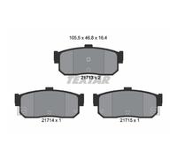 TEXTAR Plaquette de Freins Arrière pour Nissan Almera II Hayon Infiniti G20 i30