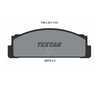 TEXTAR Plaquette de Freins Bremsbelegsatz Arrière pour Fiat 124 Seat Primula