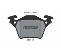 TEXTAR Plaquette de Freins Bremsbelegsatz Arrière pour Mercedes-Benz Vito Boîte