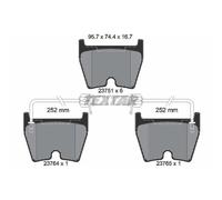 TEXTAR Plaquette de Freins Bremsbelegsatz Avant pour Audi R8 VW Phaeton Gallardo