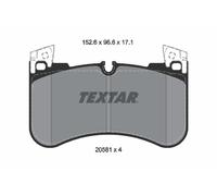 TEXTAR Plaquette de Freins Bremsbelegsatz Avant pour Land Rover Defender Station