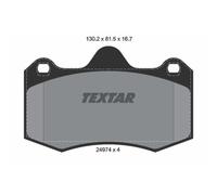 TEXTAR Plaquette de Freins Bremsbelegsatz Avant pour Seat Ibiza IV Coupé Sport
