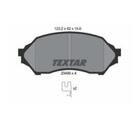 TEXTAR Plaquette de Freins Bremsbelegsatz Avant Système pour Mazda 323 F VI