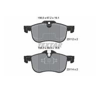 TEXTAR Plaquette de Freins Bremsbelegsatz Avant Système Teves pour Rover 75 MG