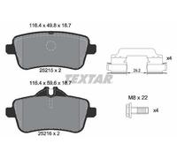 TEXTAR Plaquettes de frein Arrière convient pour MERCEDES-BENZ Classe A (W176)