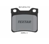 TEXTAR Plaquettes de frein Arrière convient pour PEUGEOT 406 (8B) 406 Coupe (8C)