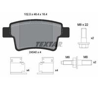 TEXTAR Plaquettes de frein Arrière convient pour PEUGEOT 408 Plaquettes de
