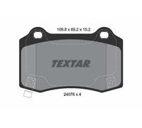 TEXTAR Plaquettes de frein Arrière pour CHEVROLET CAMARO GMX511 Plaquettes de