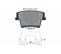 TEXTAR Plaquettes de frein Arrière pour CHRYSLER 300 C Touring (LX, LE) 2416303