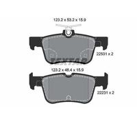 TEXTAR Plaquettes de frein Arrière pour FORD Kuga Mk2 (DM2) S-Max Mk2 (CJ, WA6)