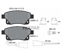 TEXTAR Plaquettes de frein Arrière pour FORD Transit Mk6 Van (V347, V348, FA)