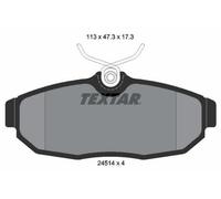 Jeu de plaquettes de frein TEXTAR 2451401, arrière