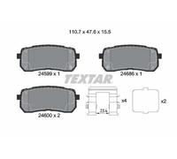 TEXTAR Plaquettes de frein Arrière pour HYUNDAI ix55 pour KIA SORENTO III