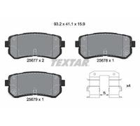 TEXTAR Plaquettes de frein Arrière pour HYUNDAI Kona (OS) pour KIA PICANTO (TA)