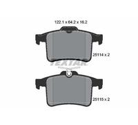 TEXTAR Plaquettes de frein Arrière pour JAGUAR XF (J05, CC9) XK Coupe (X150)