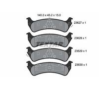 TEXTAR Plaquettes de frein Arrière pour JEEP Grand Cherokee I (ZJ, ZG) 2362701