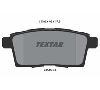 TEXTAR Plaquettes de frein Arrière pour MAZDA CX-7 (ER) Plaquettes de freins