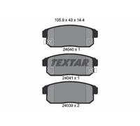 TEXTAR Plaquettes de frein Arrière pour NISSAN PRIMERA (P11) Plaquettes de