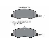 TEXTAR Plaquettes de frein Arrière pour OPEL Movano B Kastenwagen (X62) 2517201