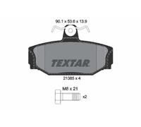 TEXTAR Plaquettes de frein Arrière pour VOLVO XC70 Cross Country (295) 2138501