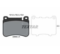 Textar 2394501 Plaquettes de Frein Disque Avant pour Mercedes-Benz W203 S203