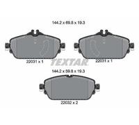 TEXTAR Plaquettes de frein Avant convient pour MERCEDES-BENZ GLA (X156) 2203101
