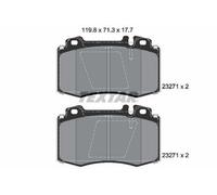 TEXTAR Plaquettes de frein Avant convient pour MERCEDES-BENZ M-Klasse (W163)