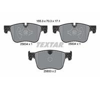 TEXTAR Plaquettes de frein Avant convient pour PEUGEOT 308 II 308 SW II 2583401