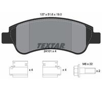 TEXTAR Plaquettes de frein Avant convient pour PEUGEOT Partner II Tepee 2410101