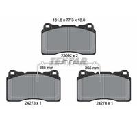 TEXTAR Plaquettes de frein Avant pour ALFA ROMEO 147 (937) GT (937) 156 (932)