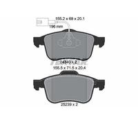 Plaquettes de frein 2434001 TEXTAR pour ALFA ROMEO GIULIETTA