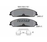 TEXTAR Plaquettes de frein Avant pour CHRYSLER 300 C Touring (LX, LE) Plaquettes