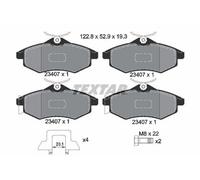 TEXTAR Plaquettes de frein Avant pour CITROËN C3 I 3/5 portes (FC, FN) 2340702