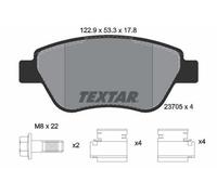 TEXTAR Plaquettes de frein Avant pour FIAT 500 3 portes (312) Idea (350) 2370503