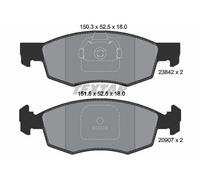 TEXTAR Plaquettes de frein Avant pour FIAT Doblo I Cargo (223) Cronos (359)