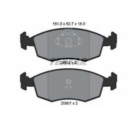 TEXTAR Plaquettes de frein Avant pour FIAT Punto II 3/5 portes (188) Plaquettes