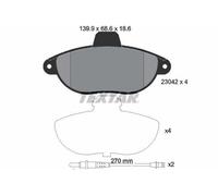 TEXTAR Plaquettes de frein Avant pour FIAT Scudo I Van (220) Scudo I Break (220)