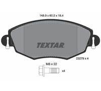 TEXTAR Plaquettes de frein Avant pour FORD Mondeo Mk3 5 portes (B5Y) Plaquettes
