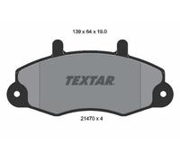 TEXTAR Plaquettes de frein Avant pour FORD Transit Mk3 Van (VE64) Plaquettes de
